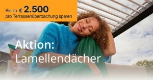Bis zu 2.500 Euro pro Terrassenüberdachung sparen