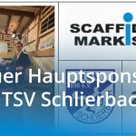 Carmelo Scaffidi bei der Trikotübergabe: Scaffidi GmbH ist neuer Hauptsponsor des TSV Schlierbach 2026